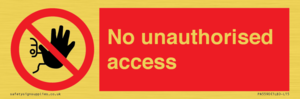 No unauthorised access